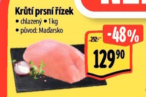 Krůtí prsní řízky