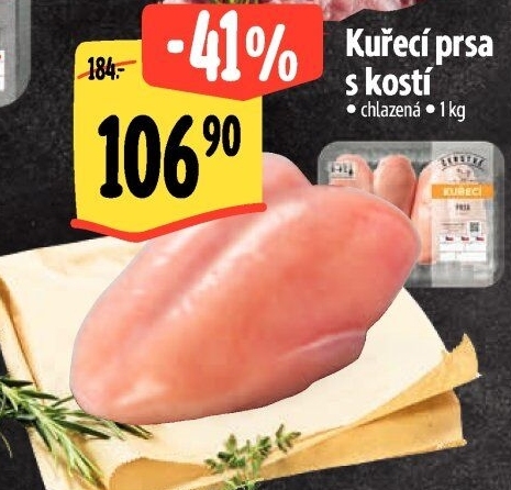 Kuřecí prsa s kostí Albert