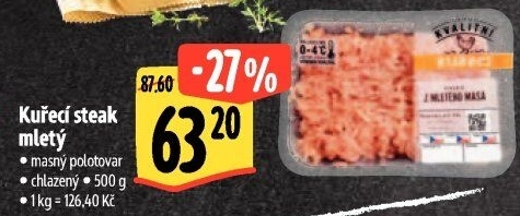 Kuřecí steak mletý Albert