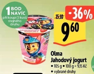 Ochucený jogurt Olma
