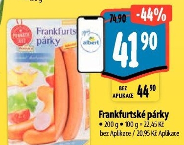 Párky frankfurtské Ponnath