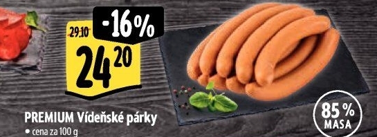 Párky vídeňské Premium Albertovo uzenářství