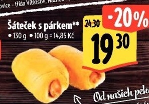 Šáteček s párkem