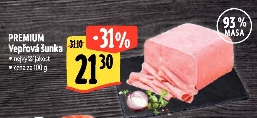Šunka vepřová nejvyšší jakosti Premium Albertovo uzenářství
