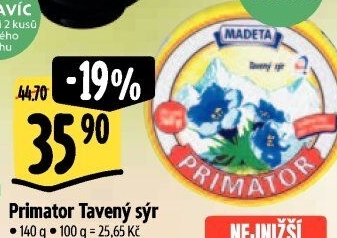 Sýr tavený Primátor Madeta
