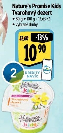 Tvarohový dezert Kids Nature'