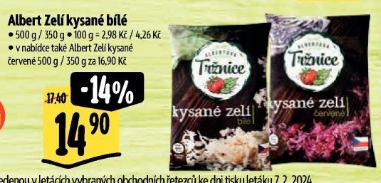 Zelí bílé kysanéAlbert