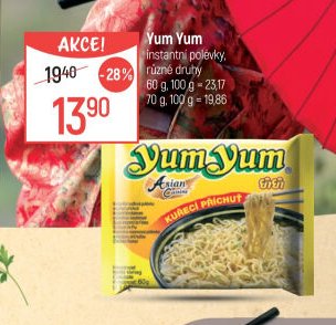 Yum Yum instantní polévky