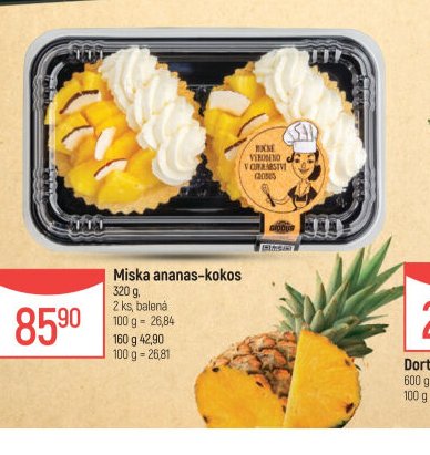 Miska ananas-kokos