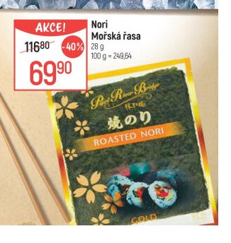 Nori Mořská řasa 28 g