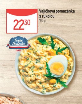 Vajíčková pomazánka s rukolou