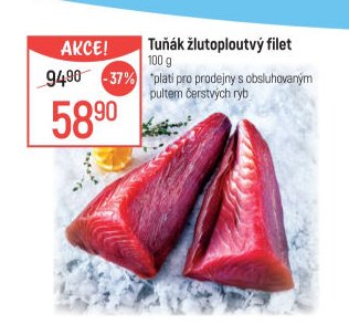 Tuňák žlutoploutvý filet