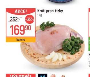 Krůtí prsní řízky