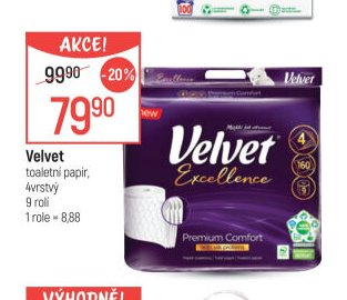 Velvet toaletní papír