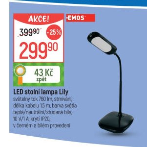 LED stolní lampa Lily