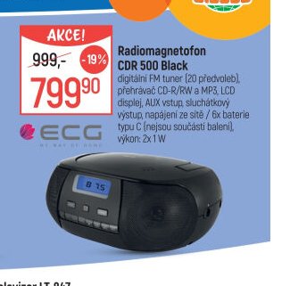 Radiomagnetofon CDR 500 Black