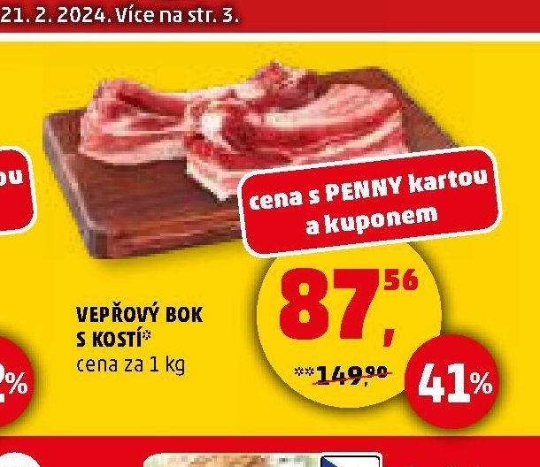 VEPŘOVÝ BOK S KOSTÍ