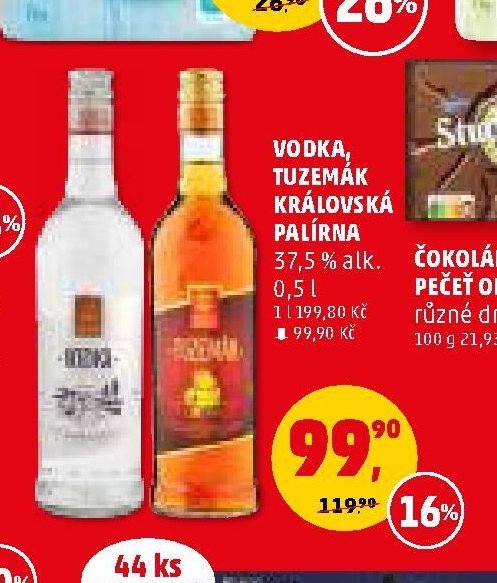 VODKA, TUZEMÁK KRÁLOVSKÁ PALÍRNA