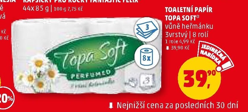TOALETNÍ PAPÍR TOPA SOFT