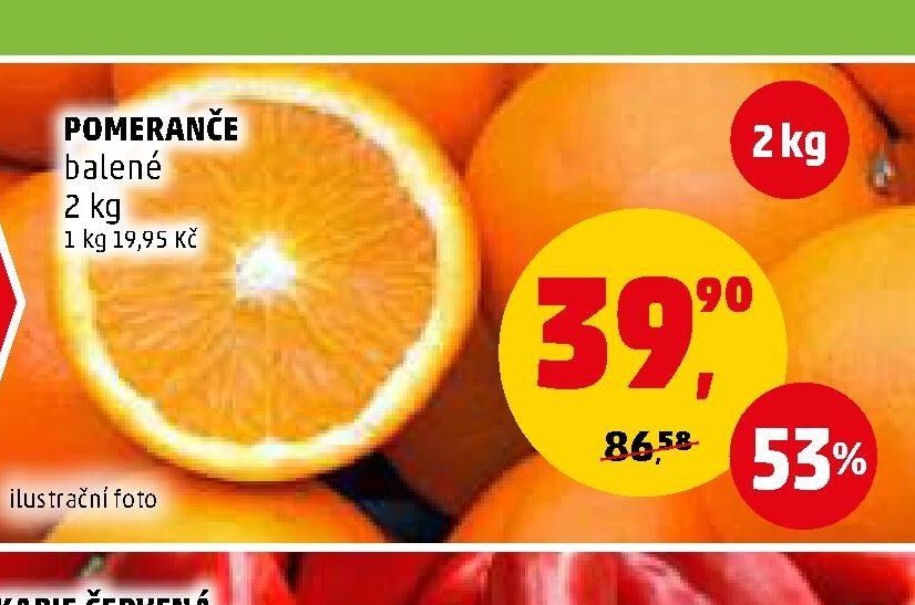 POMERANČE balené 2 kg
