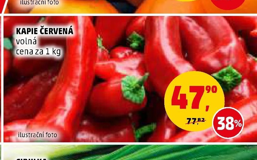 KAPIE ČERVENÁ volná cena za 1 kg