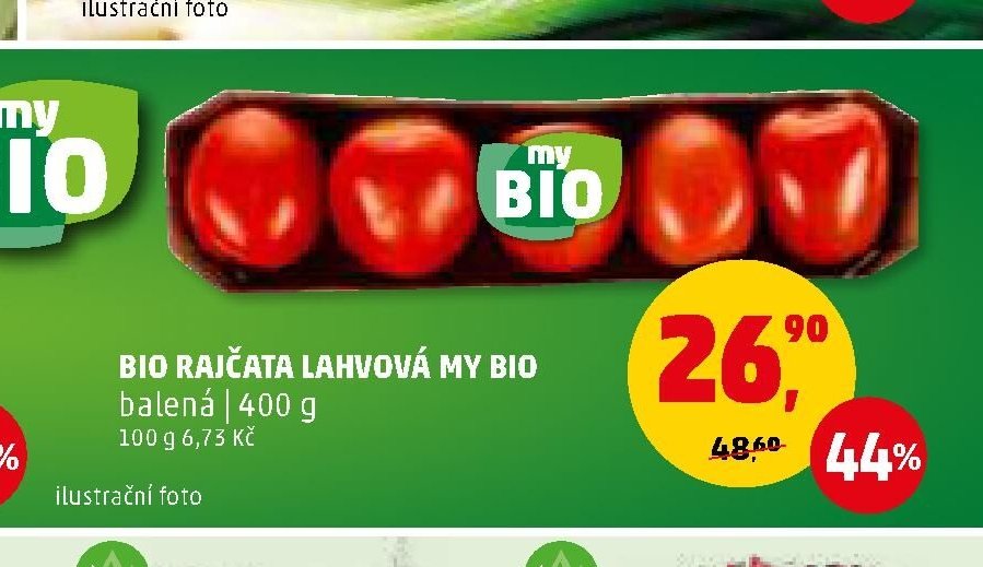 BIO RAJČATA LAHVOVÁ MY BIO balená 400 g