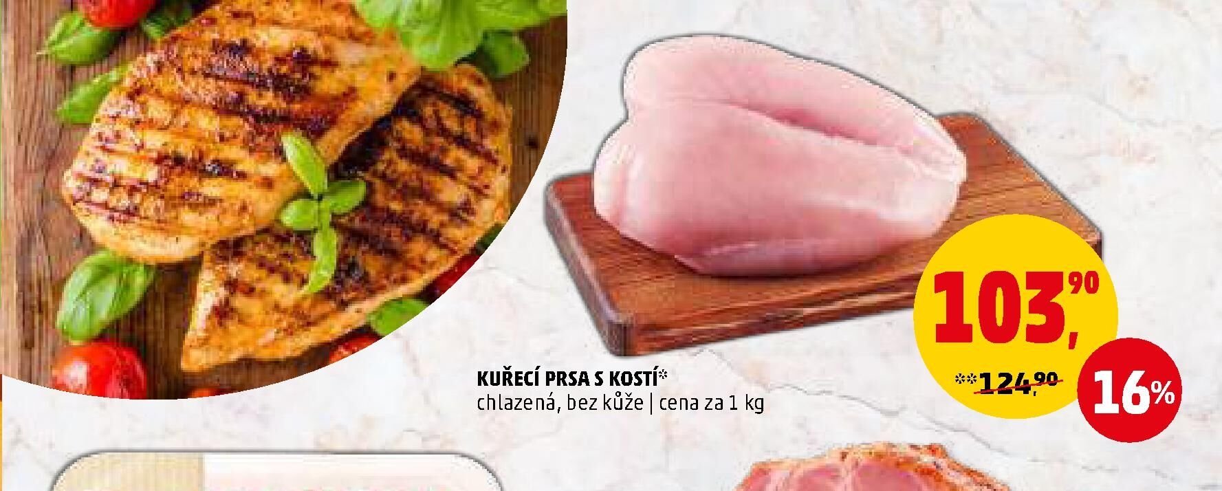Kuřecí prsa s kostí