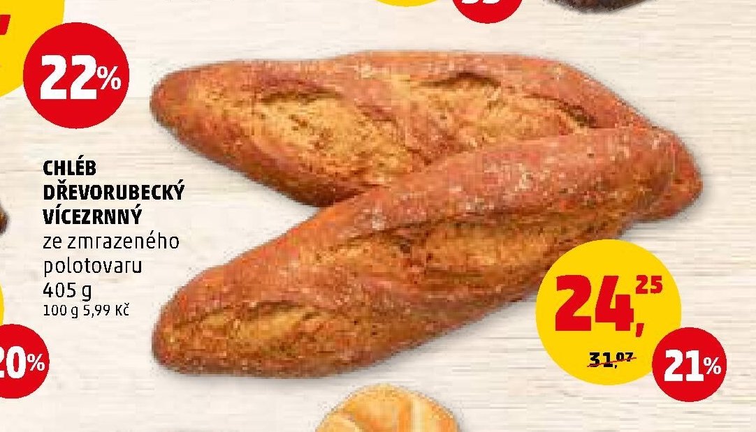 CHLÉB DŘEVORUBECKÝ VÍCEZRNNÝ