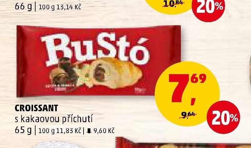 CROISSANT s kakaovou příchutí