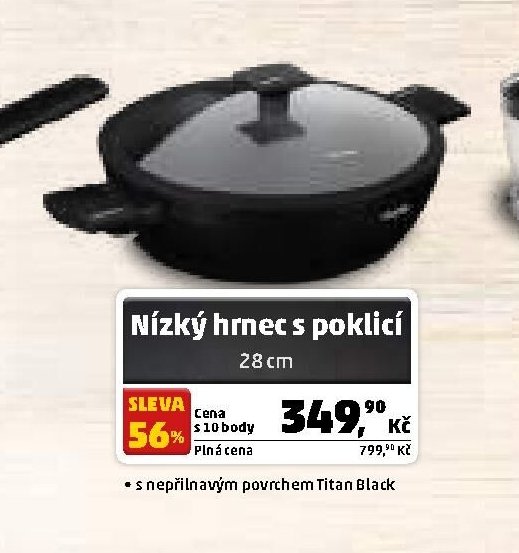Nízký hrnec s poklicí 28 cm