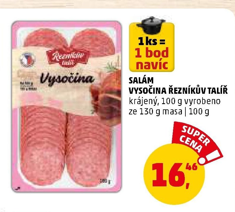 Salám Vysočina Řezníkův talíř