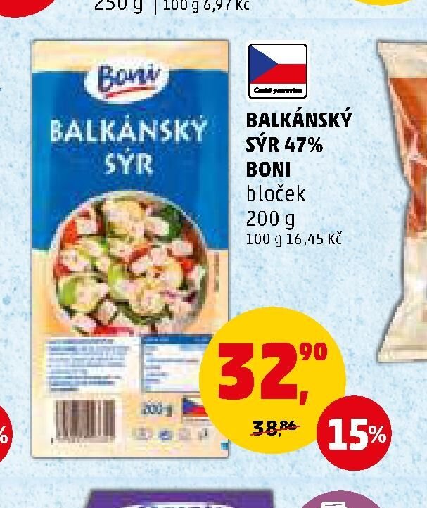 Balkánský sýr Boni