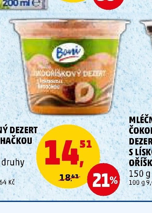 Mléčný dezert se šlehačkou Boni
