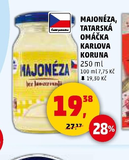 MAJONÉZA, TATARSKÁ OMÁČKA KARLOVA KORUNA