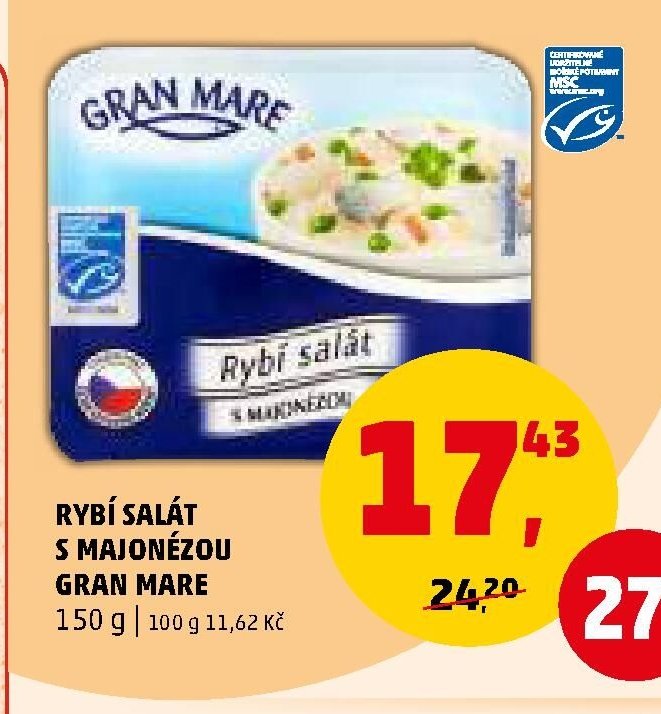 Rybí salát s majonézou Gran Mare