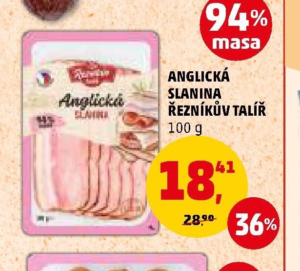 Anglická slanina Řezníkův talíř