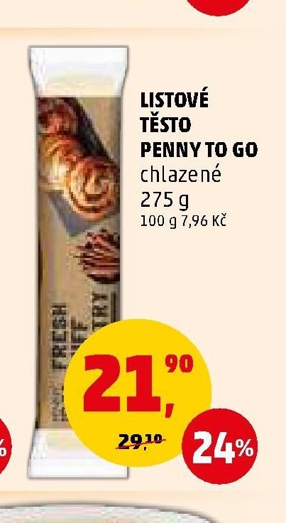 Listové těsto Penny To Go