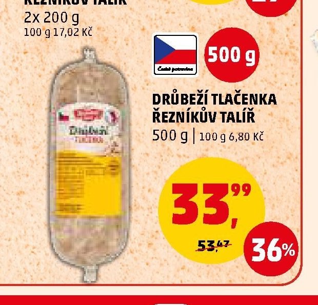 Drůbeží tlačenka Řezníkův talíř