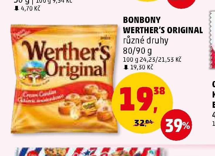 Bonbony Werther's Original 80/90 g
