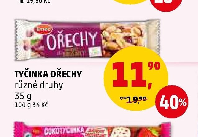 Tyčinka Ořechy 35 g