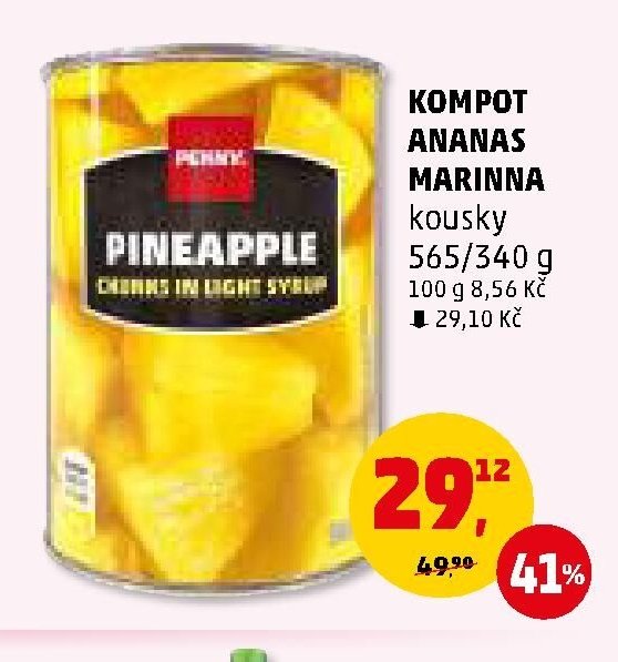 KOMPOT ANANAS MARINNA kousky