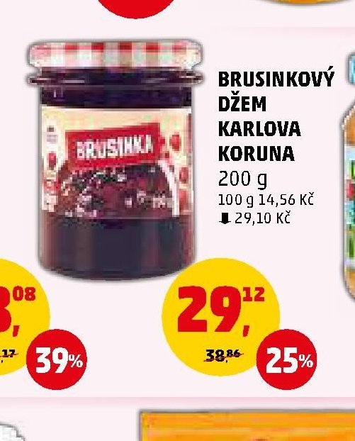 BRUSINKOVÝ DŽEM KARLOVA KORUNA