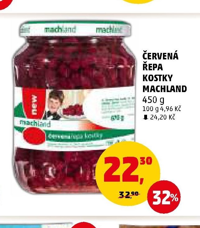ČERVENÁ ŘEPA KOSTKY MACHLAND