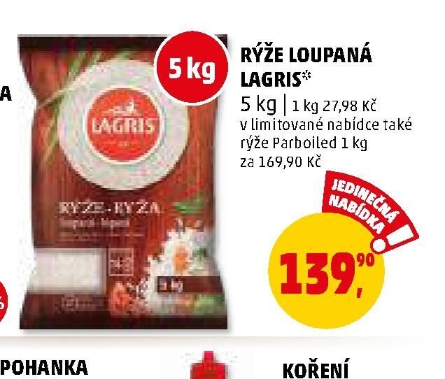 RÝŽE LOUPANÁ LAGRIS