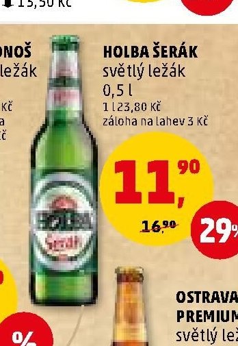 HOLBA ŠERÁK světlý ležák