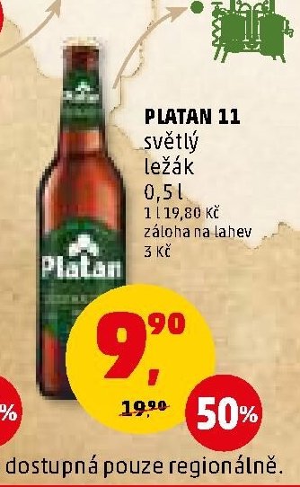 PLATAN 11 světlý ležák