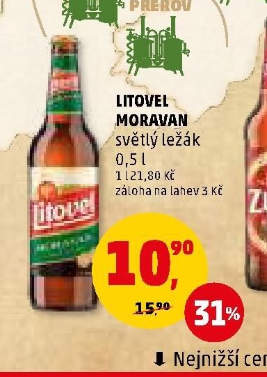 LITOVEL MORAVAN světlý ležák