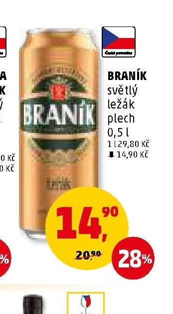 Braník světlý ležák plech