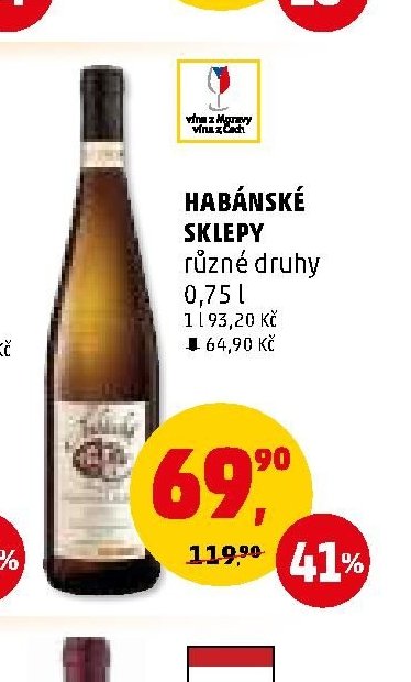 Habánské sklepy různé druhy