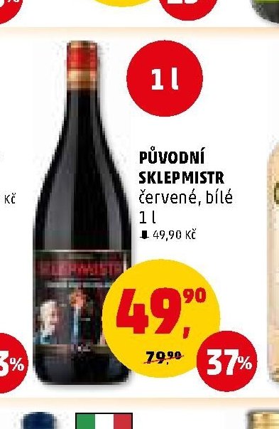 Původní sklepmistr červené, bílé